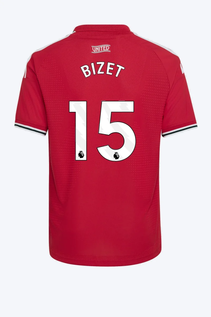 Bizet 15 Voetbalshirt - Manchester United 26/27 Thuis Authentic Kids