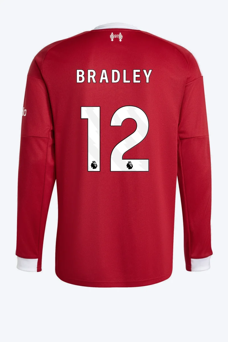 Bradley 12 Voetbalshirt - Liverpool FC 25/26 Lange Mouw Thuis