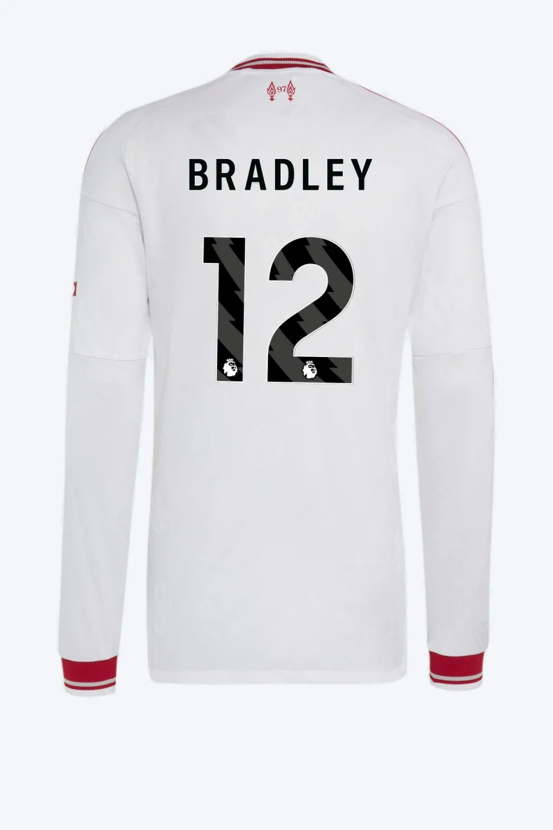 Bradley 12 Voetbalshirt - Liverpool FC 26/27 Uit Authentic Longsleeve