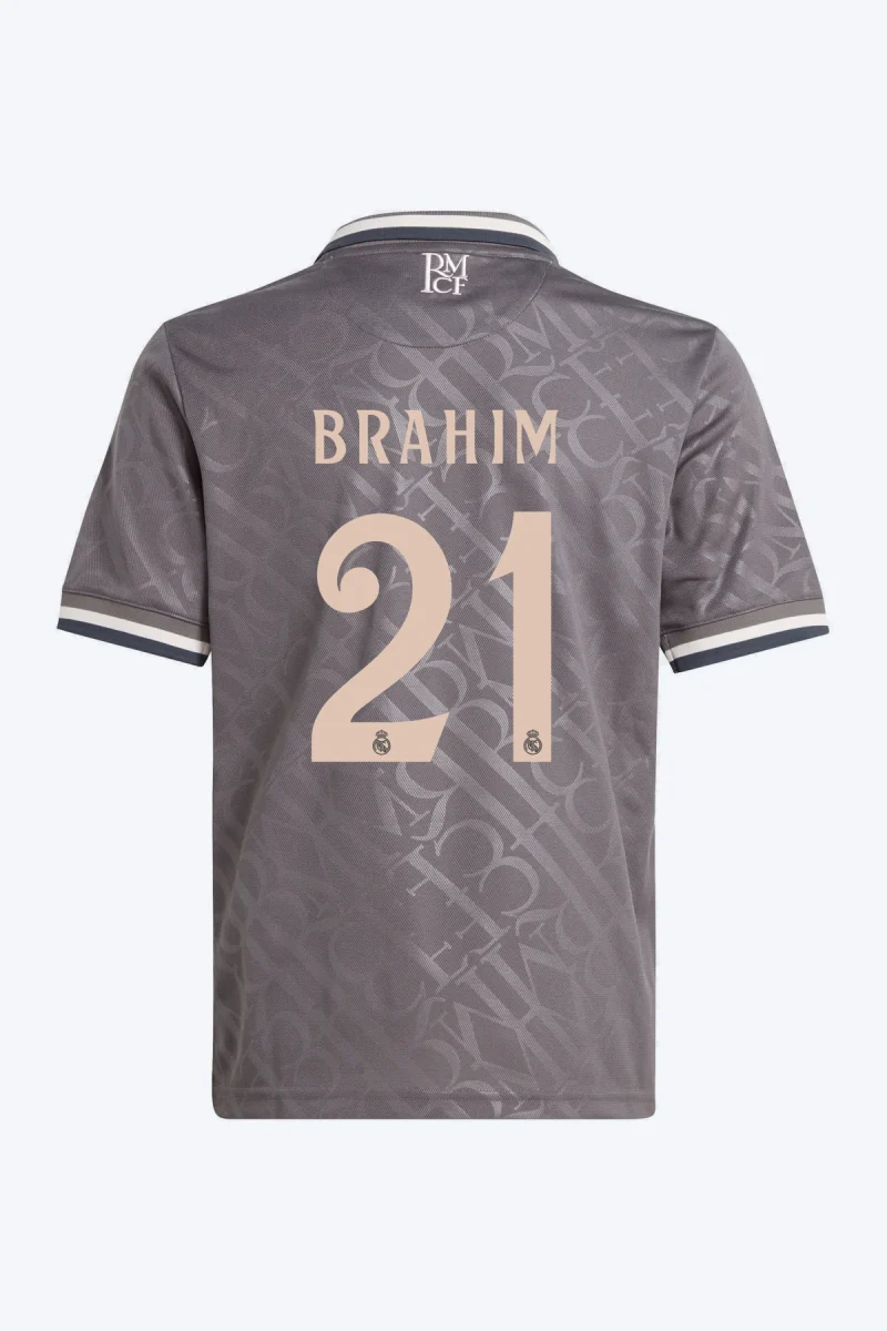 Brahim 21 Voetbalshirt - Real Madrid 24/25 Derde Kids