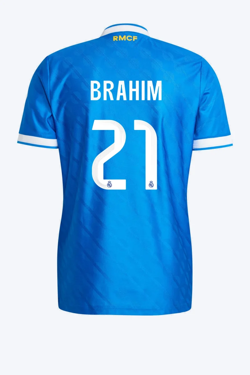Brahim 21 Voetbalshirt - Real Madrid 25/26 Derde Authentic