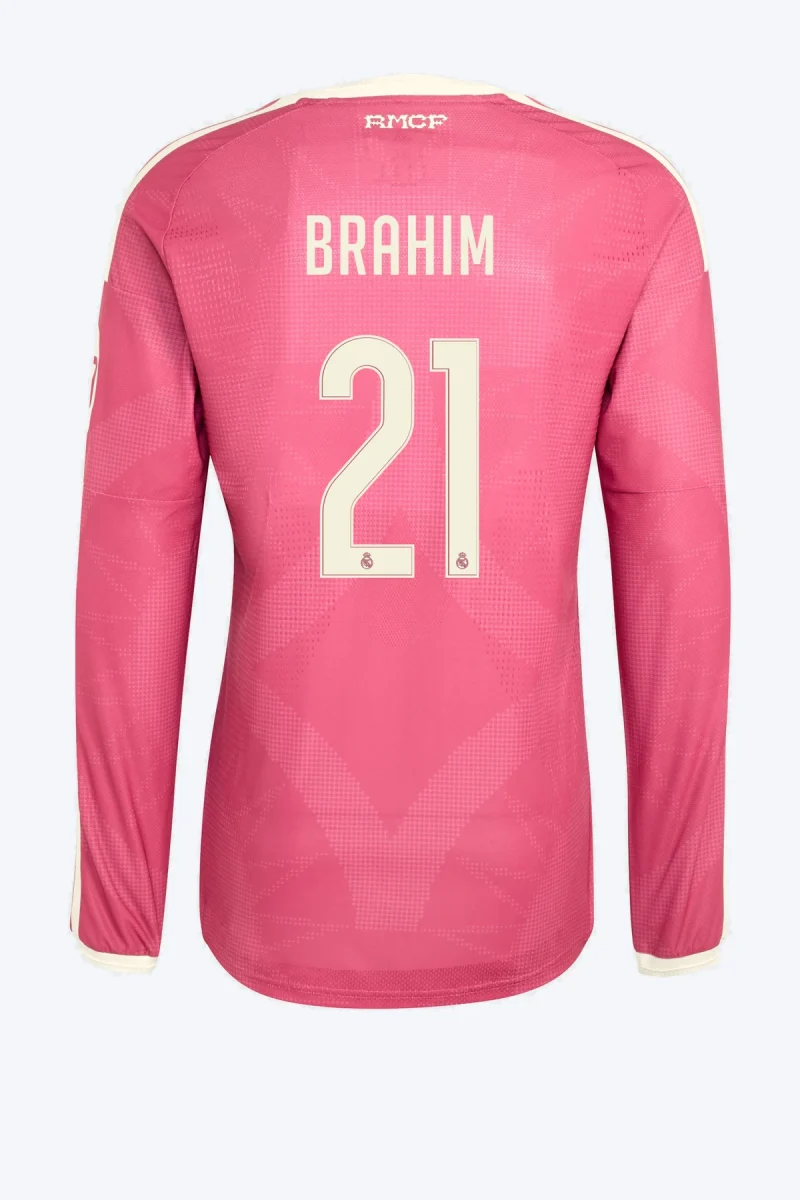 Brahim 21 Voetbalshirt - Real Madrid 26/27 Derde Authentic Lange Mouw