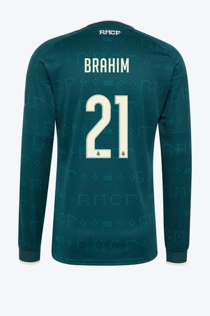 Brahim 21 Voetbalshirt - Real Madrid 26/27 Uit Lange Mouw