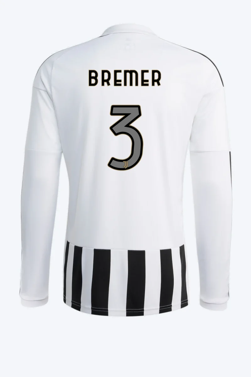 Bremer 3 Voetbalshirt - Juventus 26/27 Thuis Lange Mouw