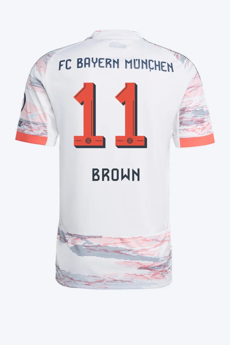 Brown 11 Voetbalshirt - FC Bayern 25/26 Uit