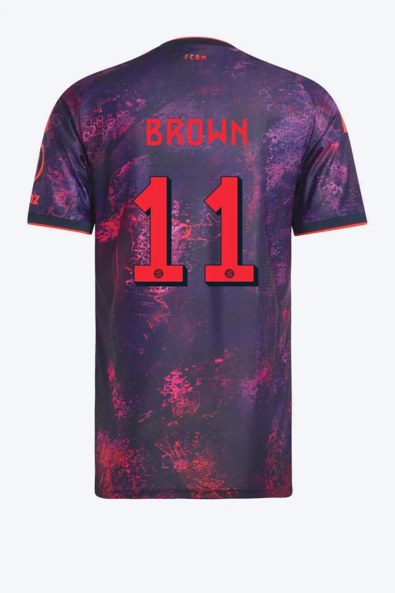 Brown 11 Voetbalshirt - FC Bayern 26/27 Derde Authentic