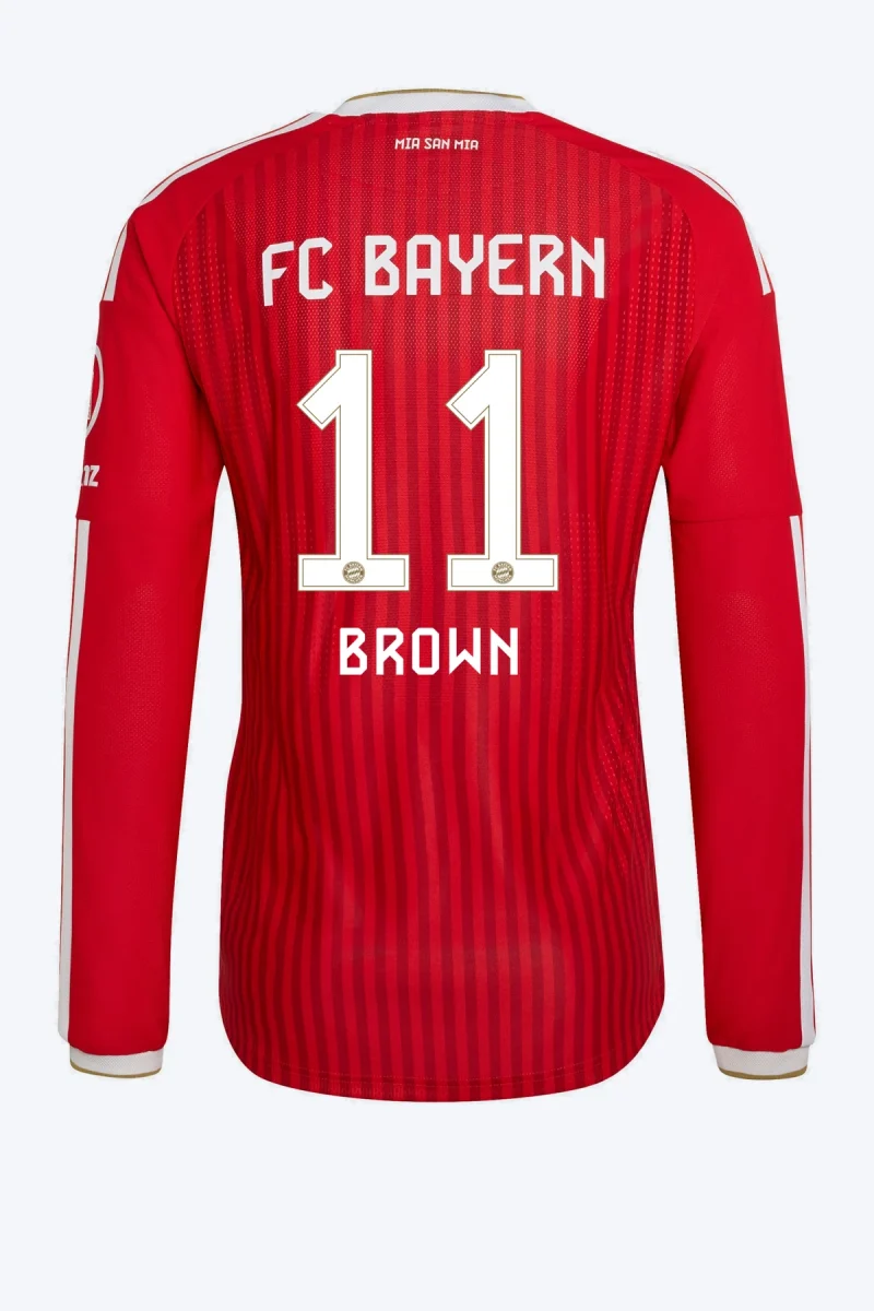 Brown 11 Voetbalshirt - FC Bayern 26/27 Thuis Authentic Lange Mouw