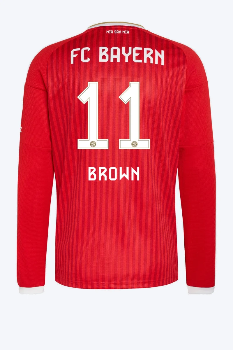Brown 11 Voetbalshirt - FC Bayern 26/27 Thuis Lange Mouw