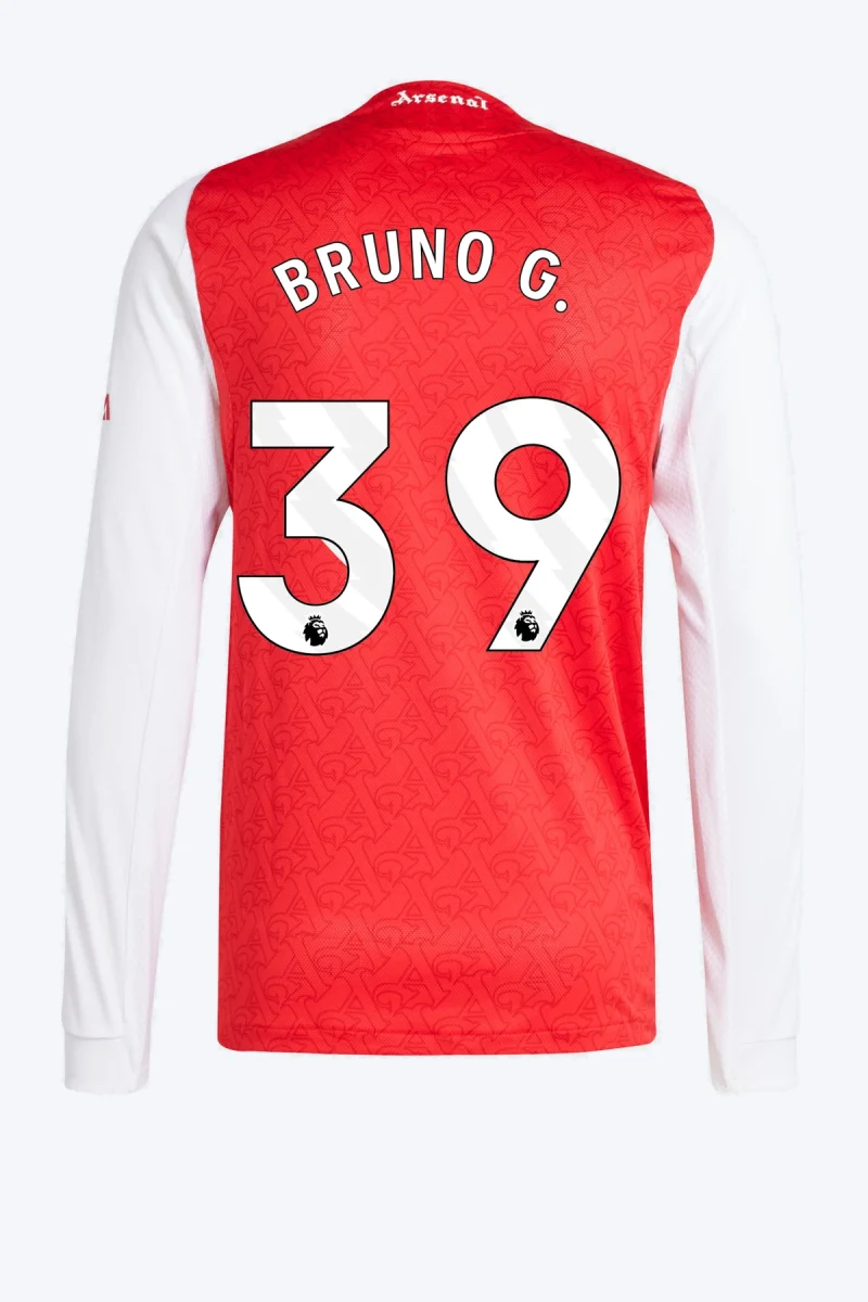 Bruno G. 39 Voetbalshirt - Arsenal 25/26 Lange Mouw Thuis Authentic