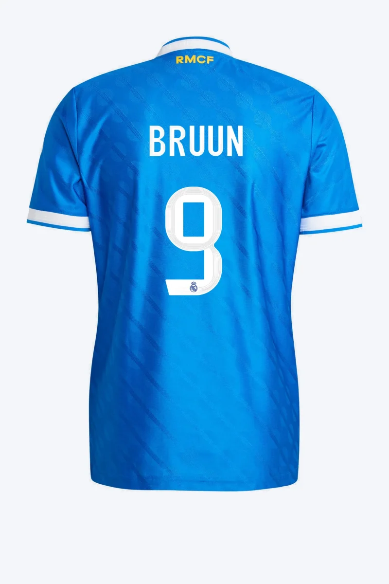 Bruun 9 Voetbalshirt - Real Madrid 25/26 Derde Authentic