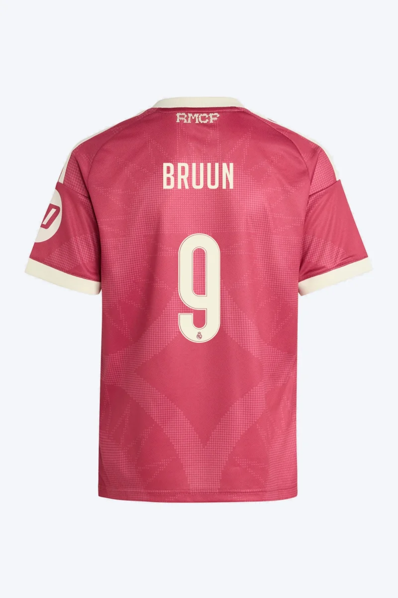 Bruun 9 Voetbalshirt - Real Madrid 26/27 Derde Kids