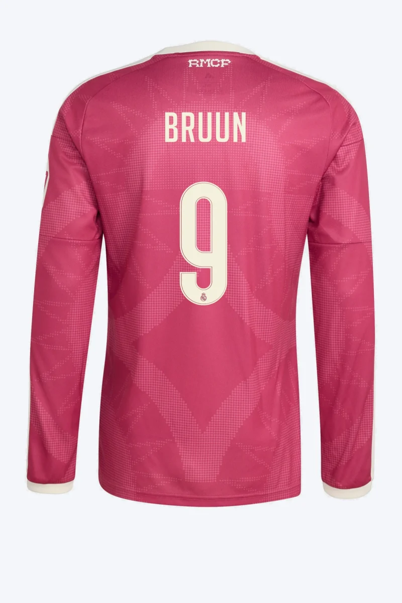 Bruun 9 Voetbalshirt - Real Madrid 26/27 Derde Lange Mouw