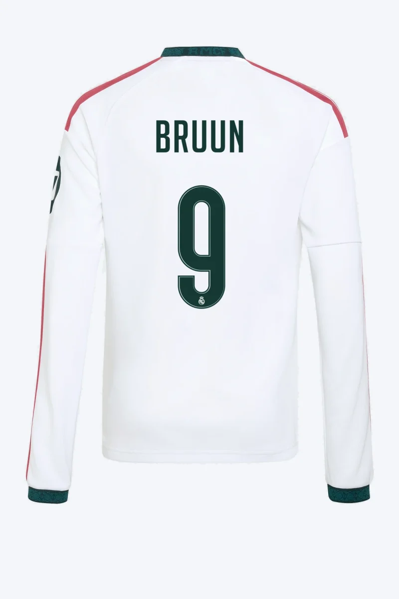 Bruun 9 Voetbalshirt - Real Madrid 26/27 Thuis Lange Mouw Kids