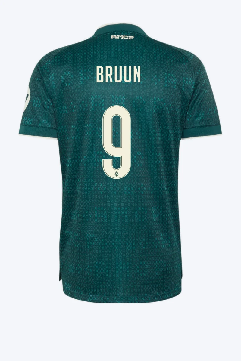Bruun 9 Voetbalshirt - Real Madrid 26/27 Uit Authentic