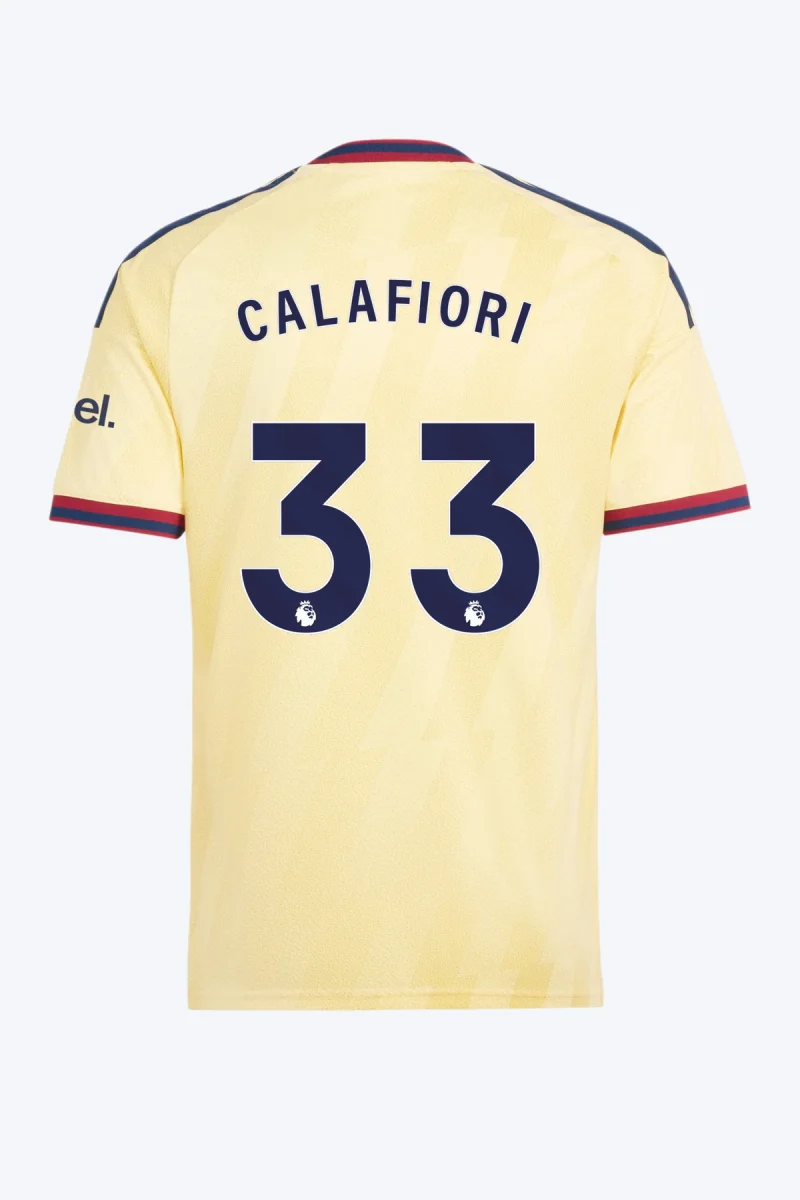 Calafiori 33 Voetbalshirt - Arsenal FC 26/27 Derde