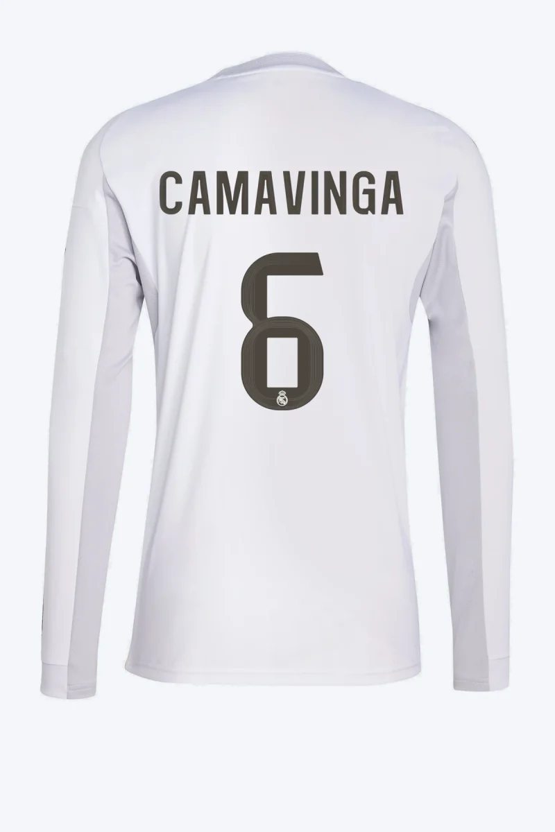 Camavinga 6 Voetbalshirt - Real Madrid 25/26 Lange Mouw Thuis
