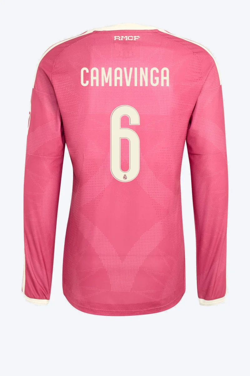 Camavinga 6 Voetbalshirt - Real Madrid 26/27 Derde Authentic Lange Mouw