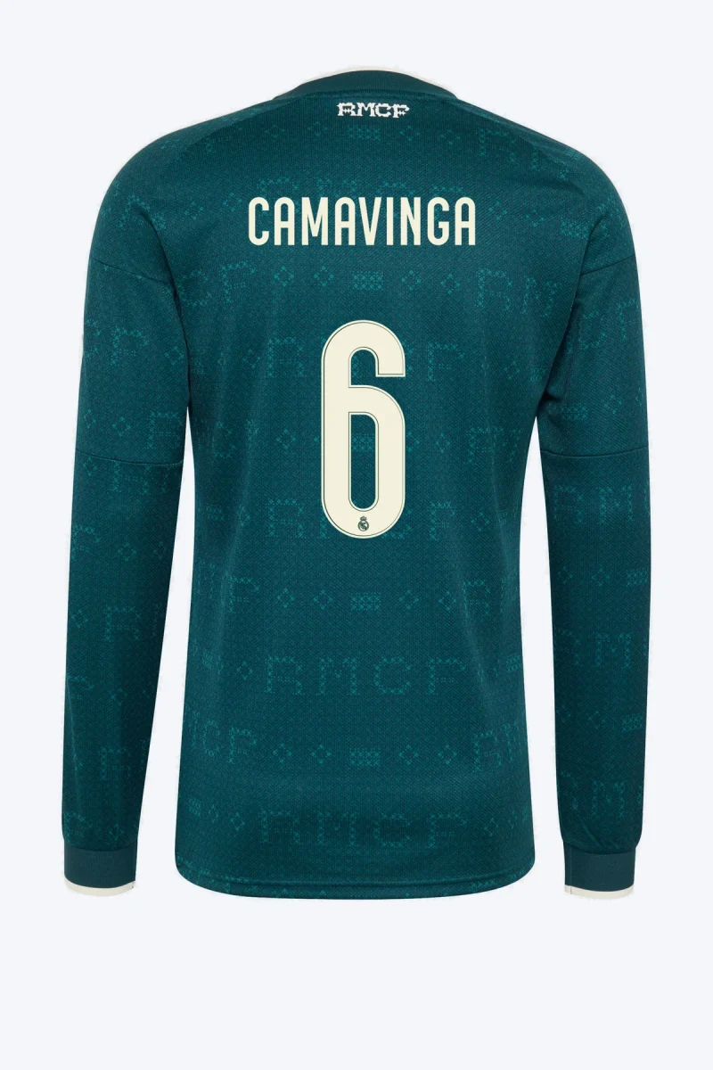 Camavinga 6 Voetbalshirt - Real Madrid 26/27 Uit Lange Mouw