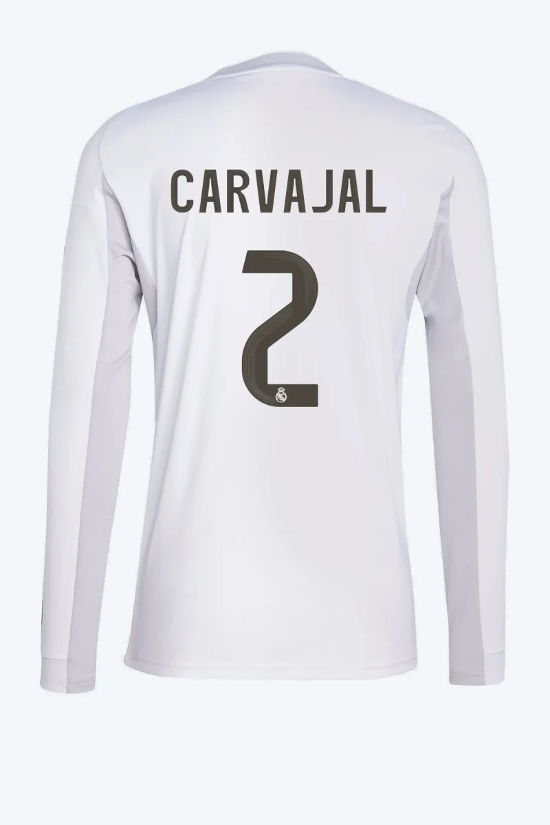 Carvajal 2 Voetbalshirt - Real Madrid 25/26 Lange Mouw Thuis