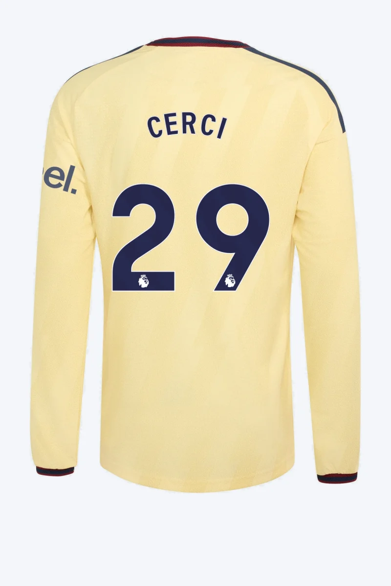 Cerci 29 Voetbalshirt - Arsenal FC 26/27 Derde Authentic Longsleeve