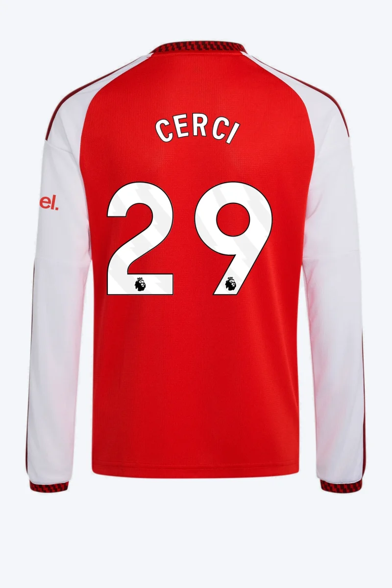 Cerci 29 Voetbalshirt - Arsenal FC 26/27 Thuis Kids Longsleeve