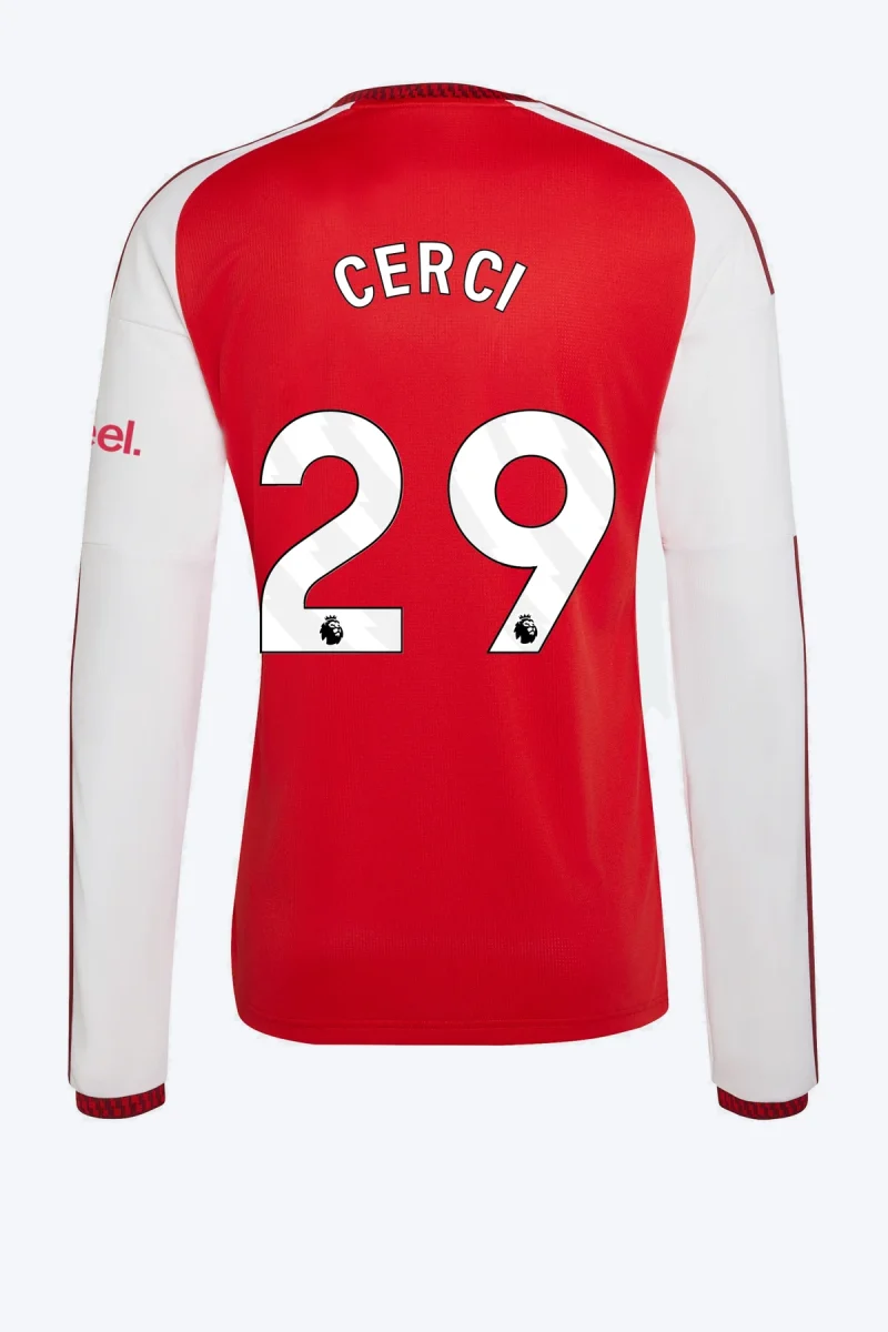 Cerci 29 Voetbalshirt - Arsenal FC 26/27 Thuis Lange Mouw