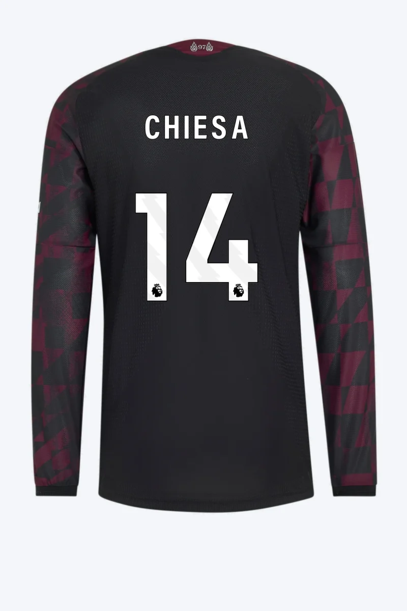 Chiesa 14 Voetbalshirt - Liverpool FC 26/27 Derde Authentic Longsleeve