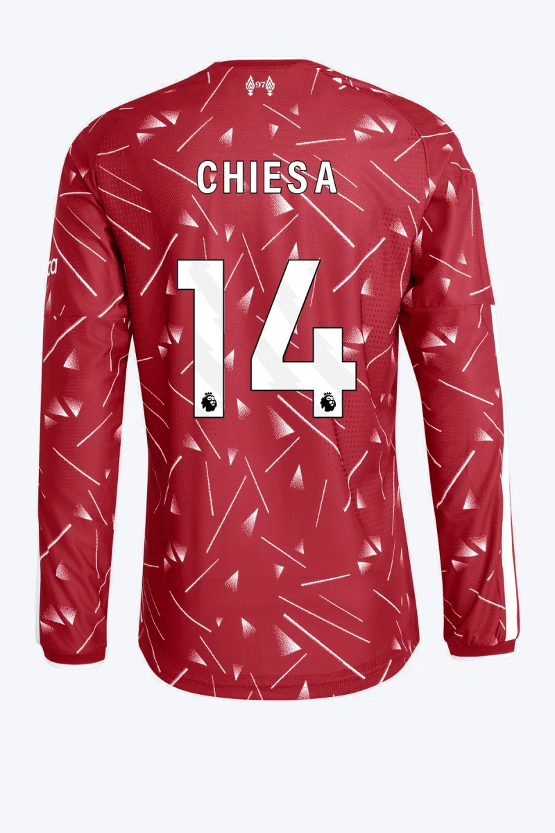 Chiesa 14 Voetbalshirt - Liverpool FC 26/27 Thuis Authentic Lange Mouw