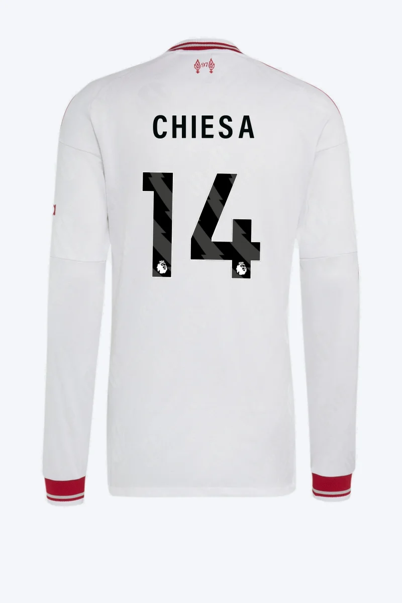 Chiesa 14 Voetbalshirt - Liverpool FC 26/27 Uit Authentic Longsleeve