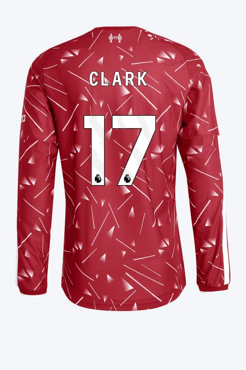 Clark 17 Voetbalshirt - Liverpool FC 26/27 Thuis Authentic Lange Mouw