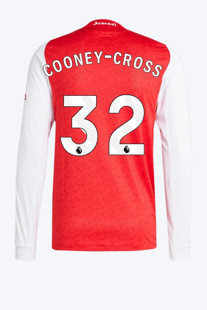 Cooney-Cross 32 Voetbalshirt - Arsenal 25/26 Lange Mouw Thuis Authentic