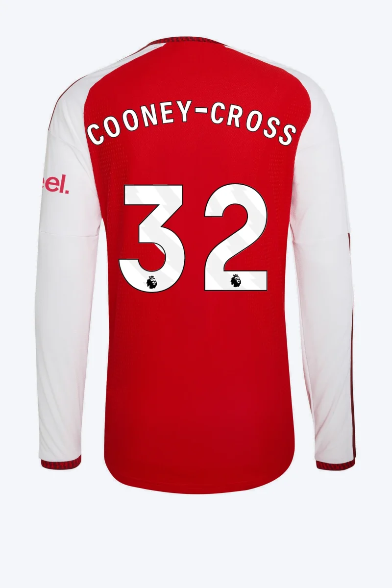 Cooney-Cross 32 Voetbalshirt - Arsenal FC 26/27 Thuis Authentic Lange Mouw