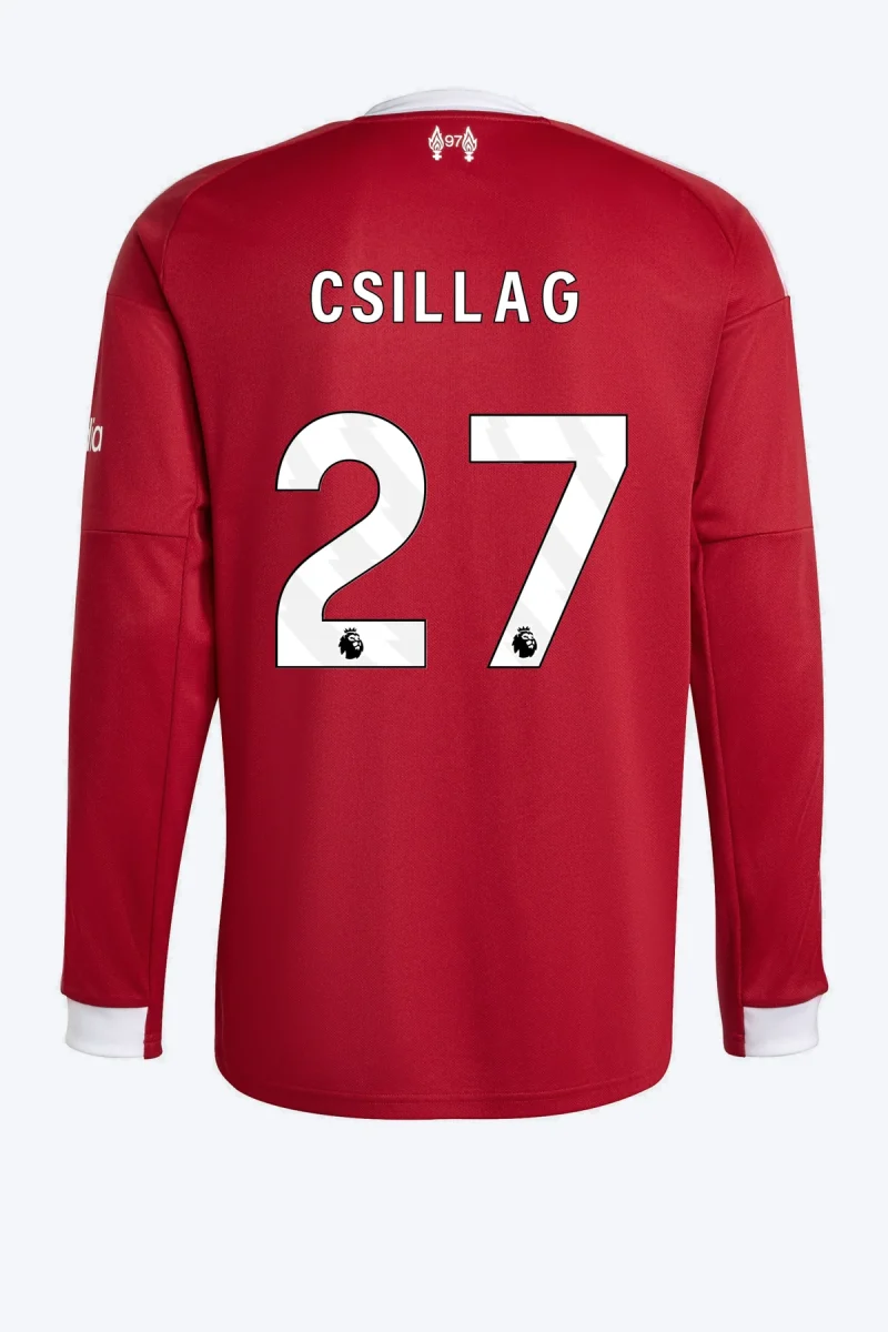 Csillag 27 Voetbalshirt - Liverpool FC 25/26 Lange Mouw Thuis