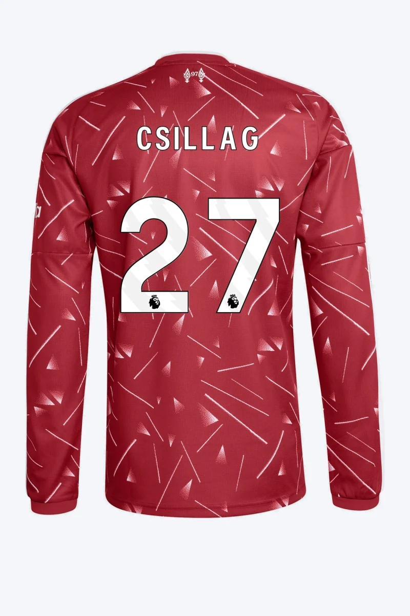Csillag 27 Voetbalshirt - Liverpool FC 26/27 Thuis Lange Mouw