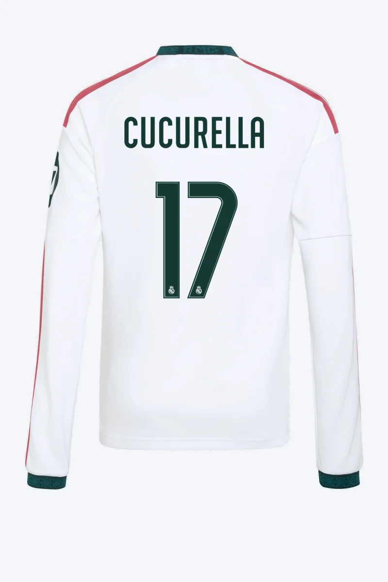 Cucurella 17 Voetbalshirt - Real Madrid 26/27 Thuis Lange Mouw Kids