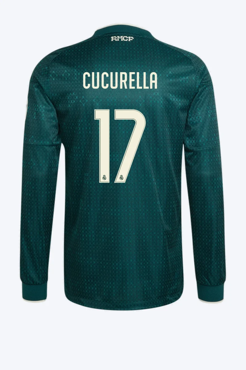 Cucurella 17 Voetbalshirt - Real Madrid 26/27 Uit Authentic Lange Mouw