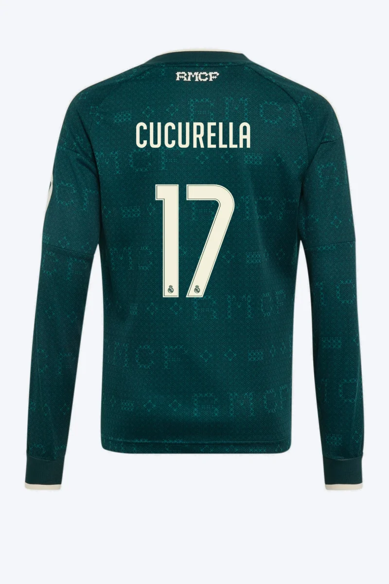 Cucurella 17 Voetbalshirt - Real Madrid 26/27 Uit Lange Mouw Kids
