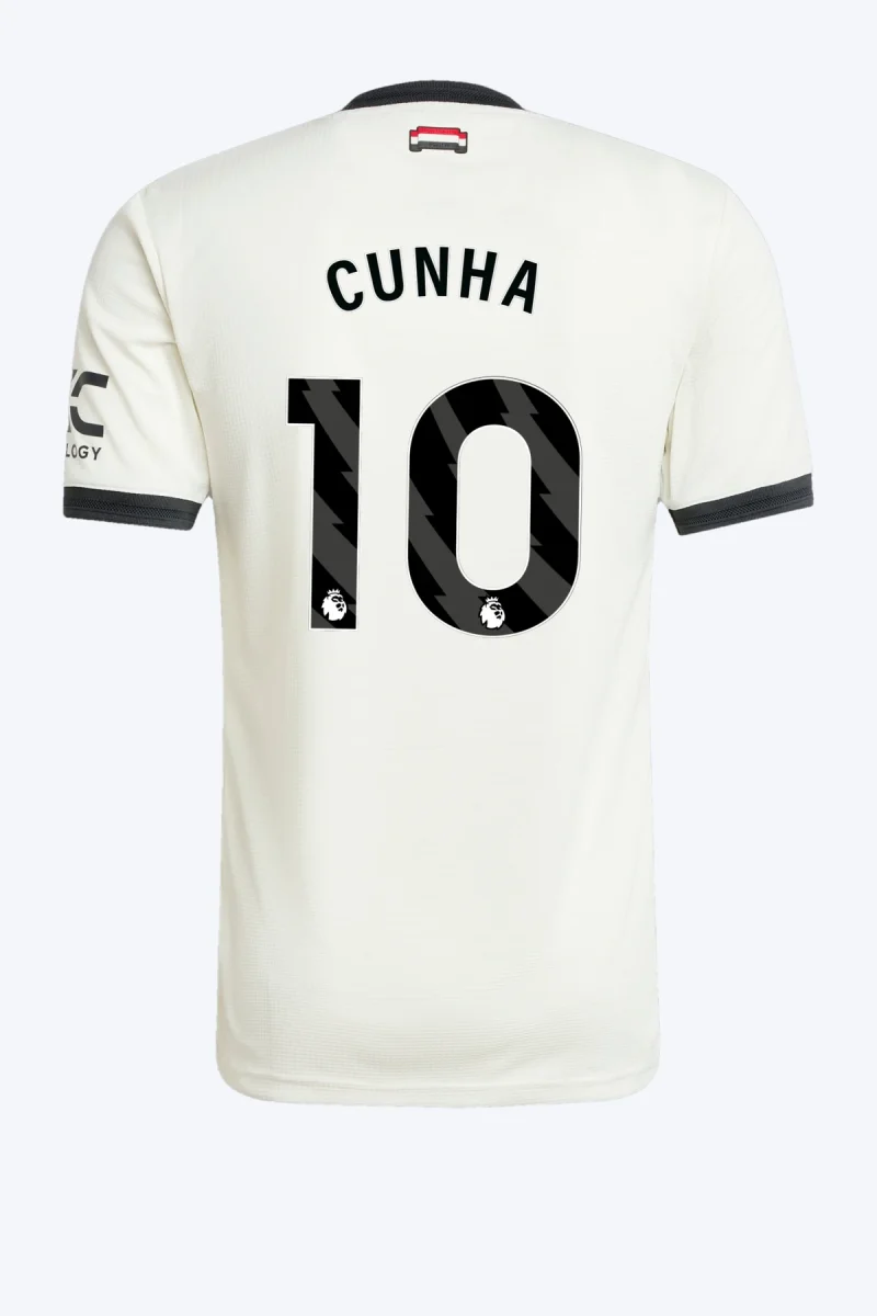 Cunha 10 Voetbalshirt - Manchester United 24/25 Derde Authentic