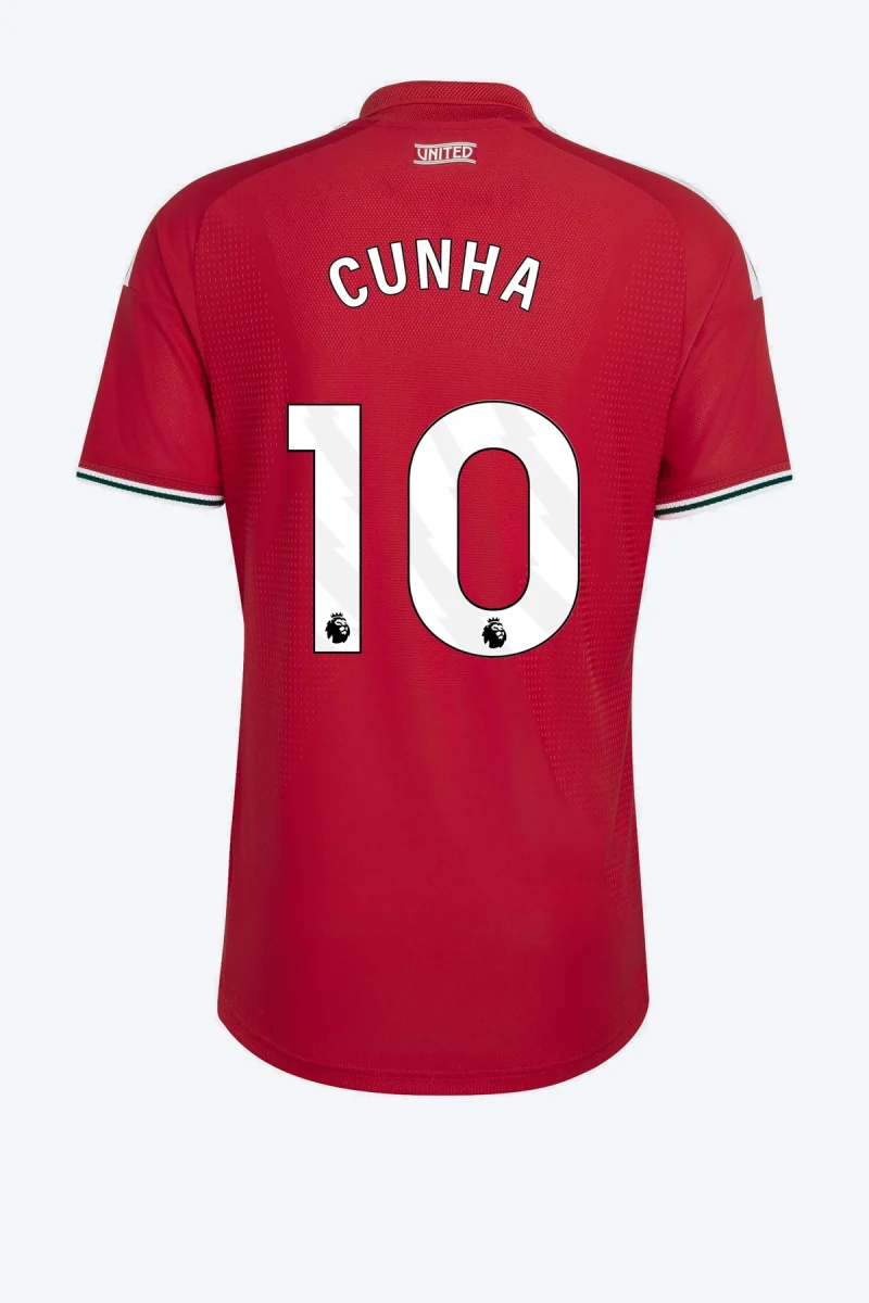 Cunha 10 Voetbalshirt - Manchester United 26/27 Thuis Authentic