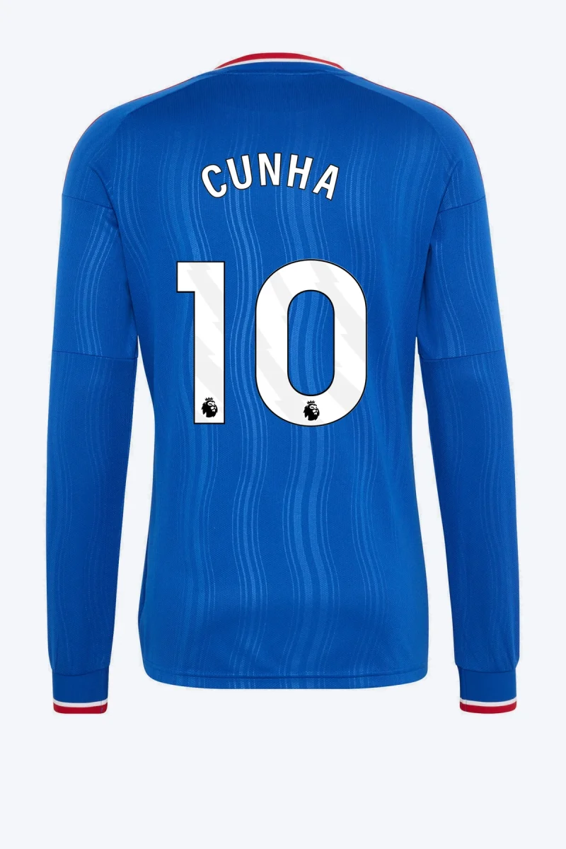Cunha 10 Voetbalshirt - Manchester United 26/27 Uit Longsleeve