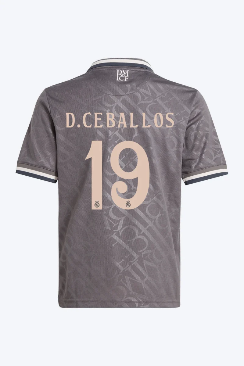D. Ceballos 19 Voetbalshirt - Real Madrid 24/25 Derde Kids