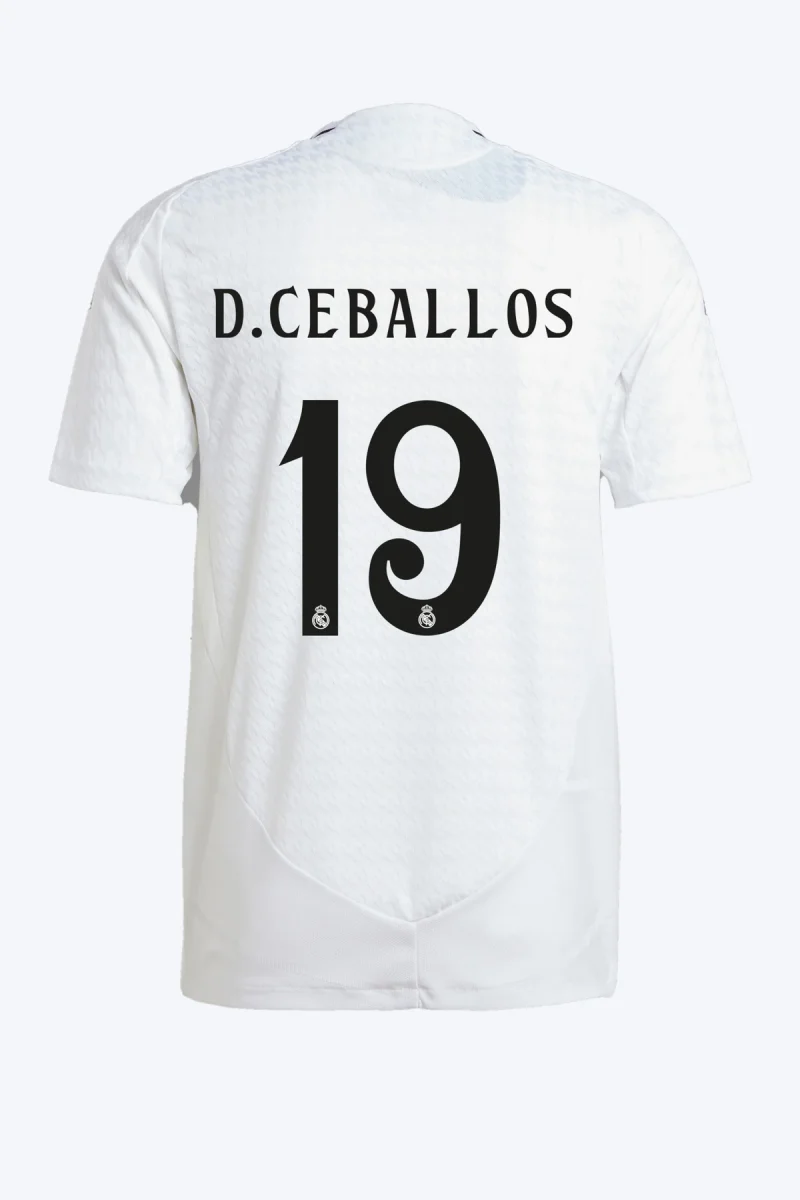 D. Ceballos 19 Voetbalshirt - Real Madrid 24/25 Thuis Authentic