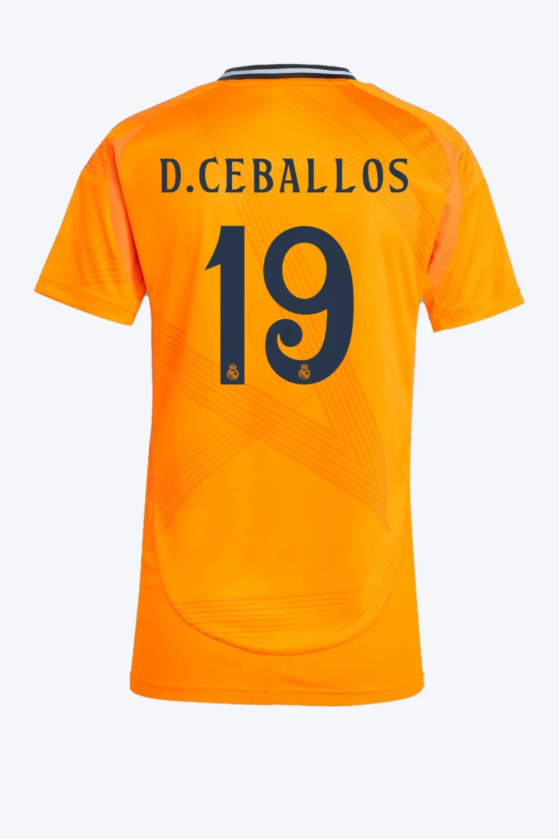 D. Ceballos 19 Voetbalshirt - Real Madrid 24/25 Uit