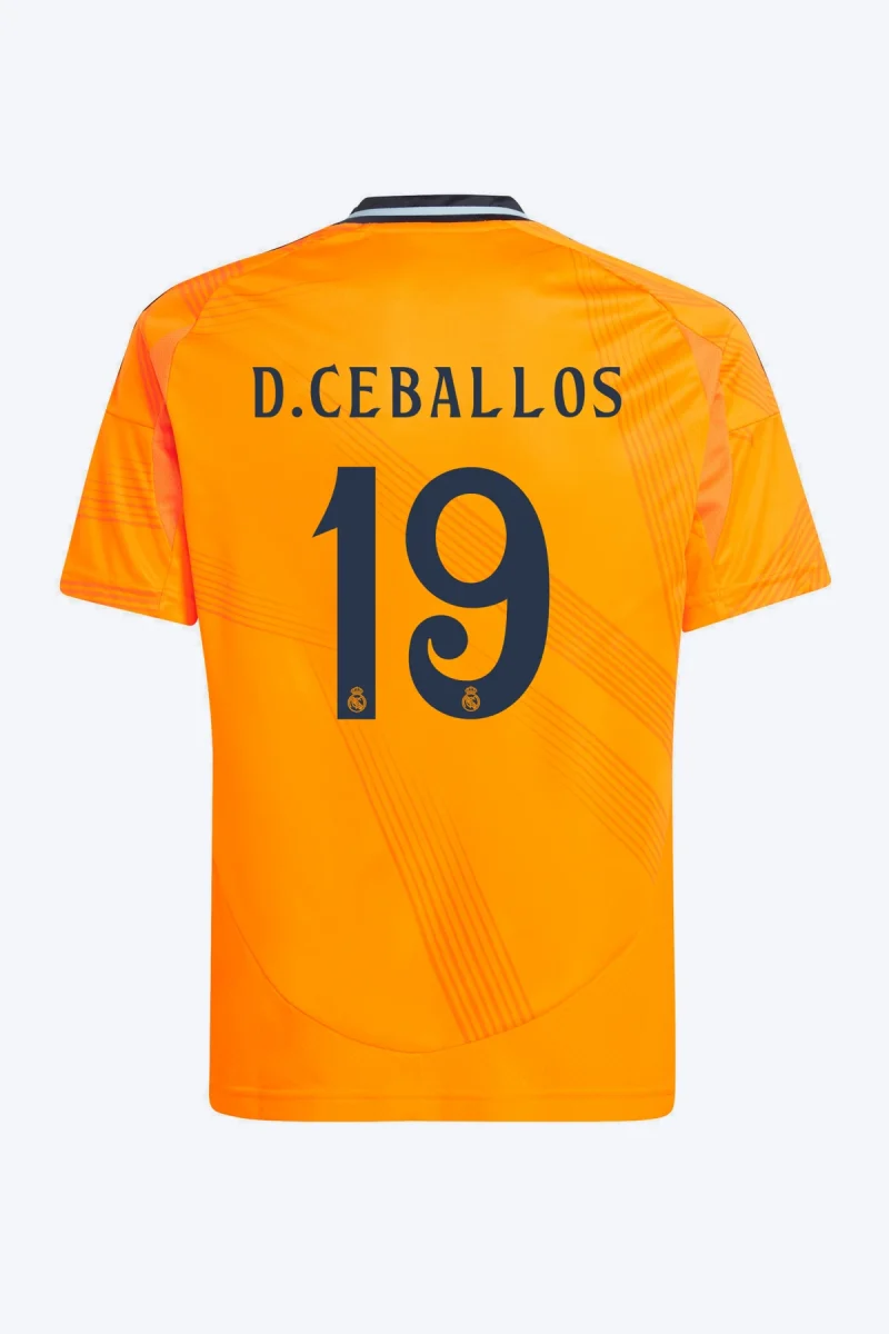 D. Ceballos 19 Voetbalshirt - Real Madrid 24/25 Uit Kids