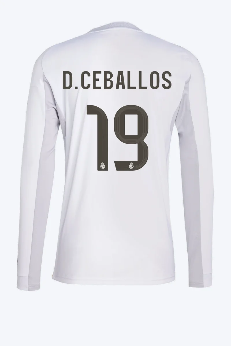 D. Ceballos 19 Voetbalshirt - Real Madrid 25/26 Lange Mouw Thuis