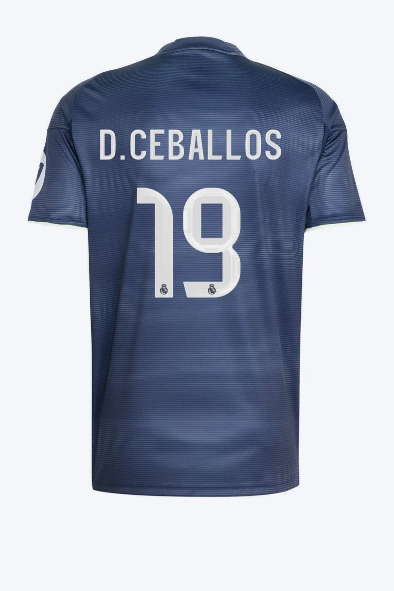 D. Ceballos 19 Voetbalshirt - Real Madrid 25/26 Uit