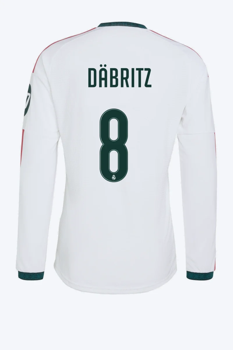 Däbritz 8 Voetbalshirt - Real Madrid 26/27 Thuis Authentic Lange Mouw