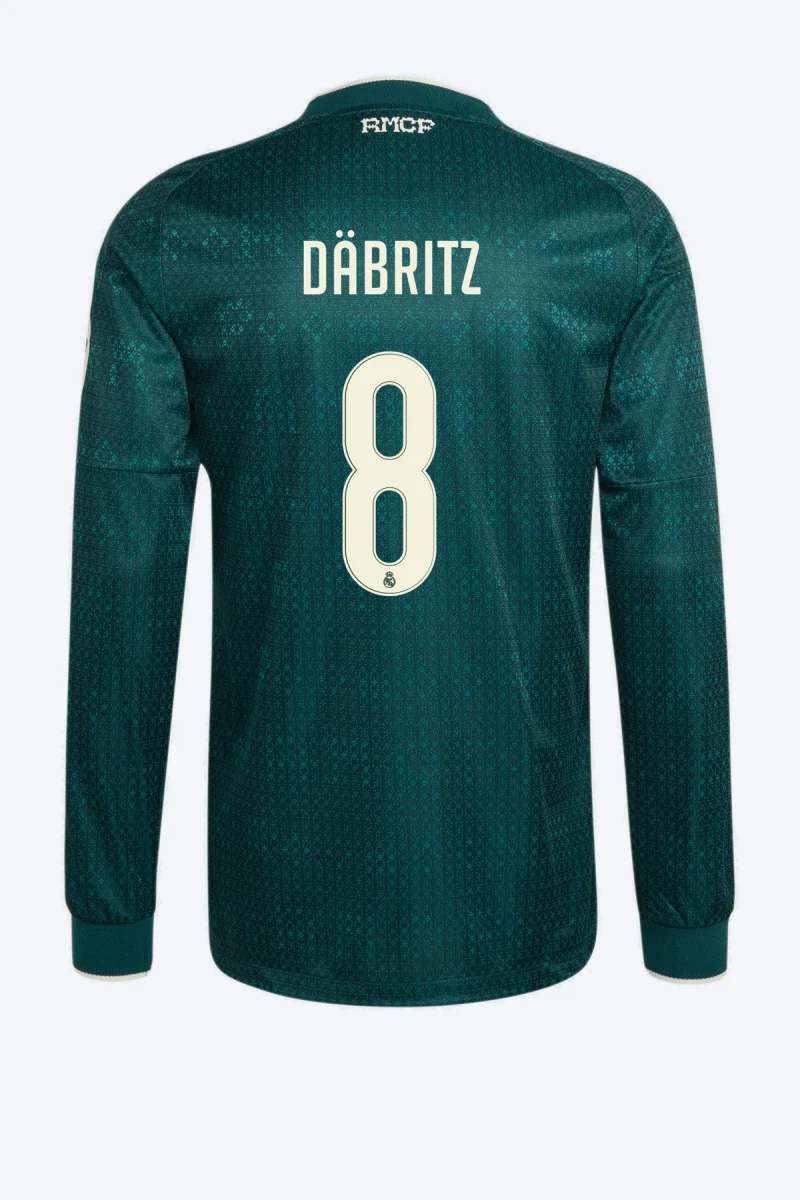 Däbritz 8 Voetbalshirt - Real Madrid 26/27 Uit Authentic Lange Mouw