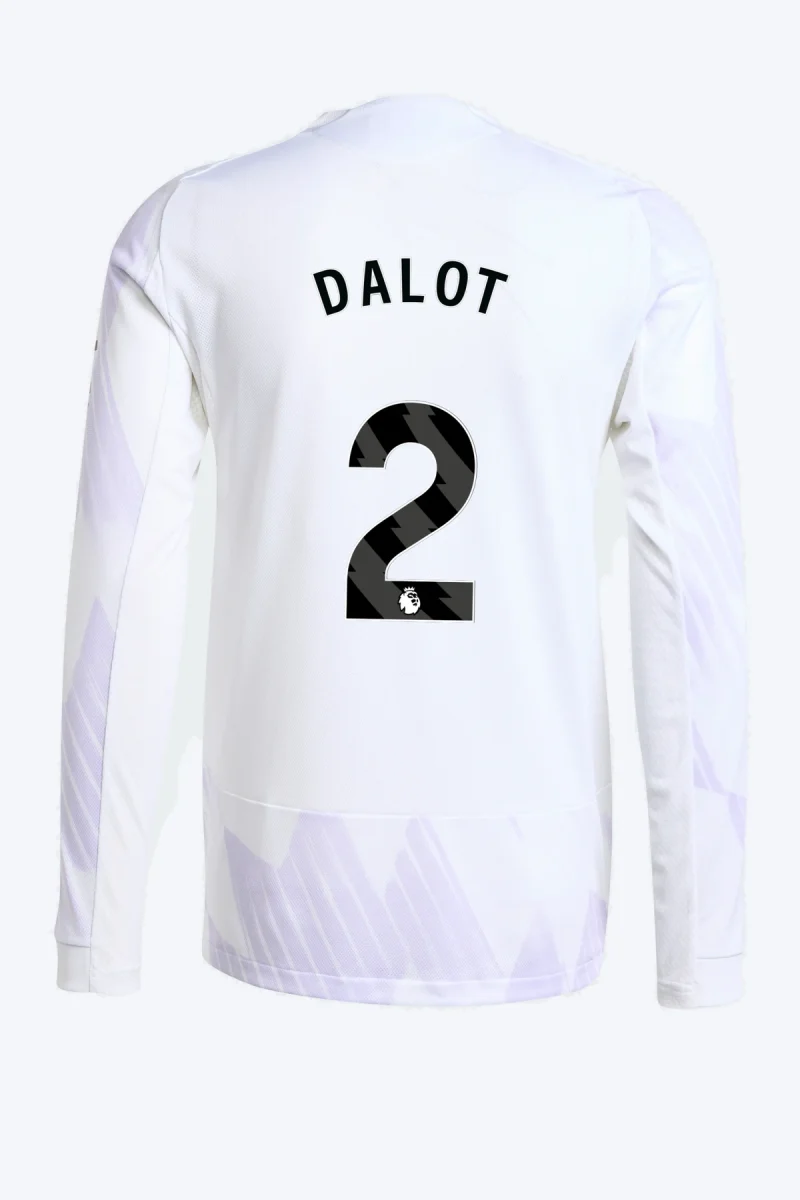 Dalot 2 Voetbalshirt - Manchester United 25/26 Lange Mouw Uit Authentic