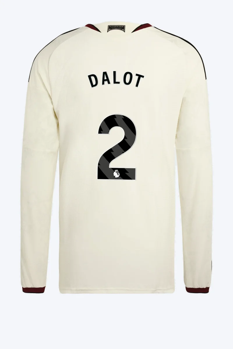 Dalot 2 Voetbalshirt - Manchester United 26/27 Derde Authentic Longsleeve